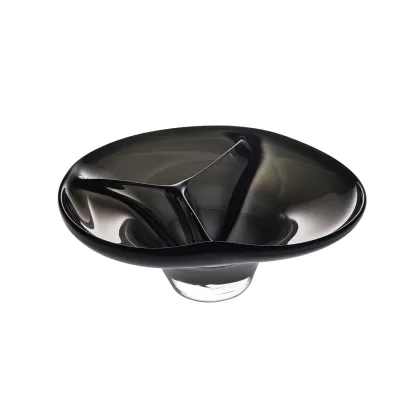 Zdjęcie Niepowtarzalna dekoracja stołu Trilogy Titanium z kolekcji Única mającej swobodną formę - Vista Alegre