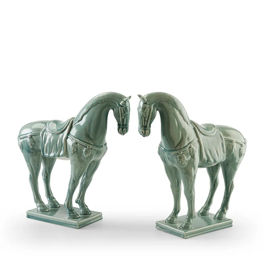 obrazek 2 Luksusowa figura konia H.40xL.37xP.10 cm