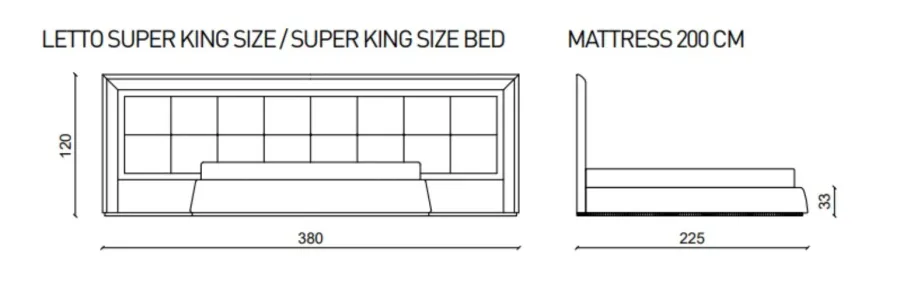 obrazek 2 Ekskluzywne łóżko Lowell z najwyższej jakości materiałów, super king size - Ulivi Salotti