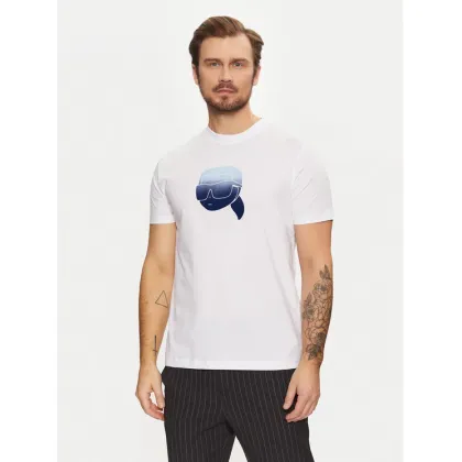 Zdjęcie KARL LAGERFELD T-Shirt 755426 551242 Biały Regular Fit
