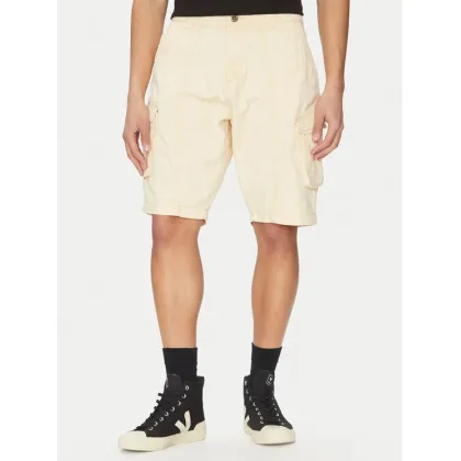 Zdjęcie Alpha Industries Szorty jeansowe Canvas Acid 156259 Biały Regular Fit