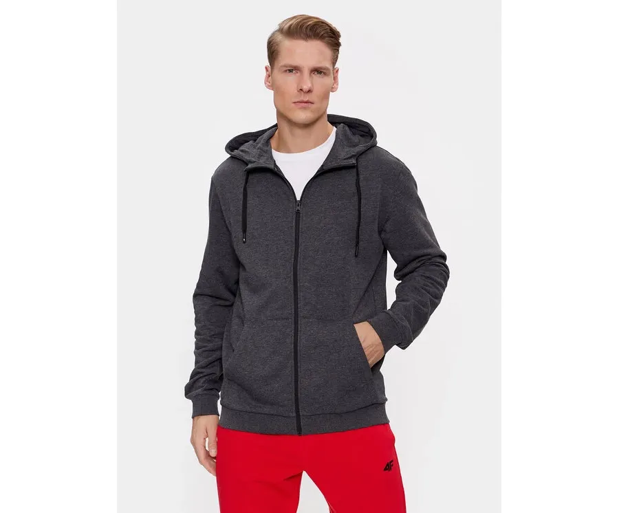obrazek 1 4F Bluza 4FAW23TSWSM695 Szary Regular Fit