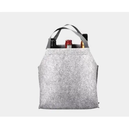 Zdjęcie Praktyczna torba filcowa na 6 butelek wina