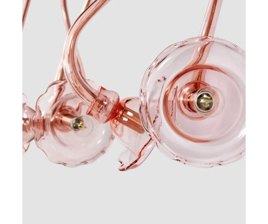 obrazek 5 Piękna włoska lampa wisząca wykonana ręcznie ze szkła murano