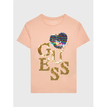 Zdjęcie Guess T-Shirt J3GI04 K6YW1 Pomarańczowy Regular Fit