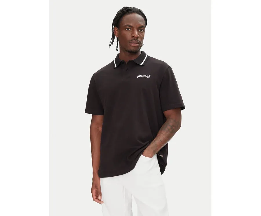 obrazek 1 Just Cavalli Polo 78OAGT15 Czarny Regular Fit
