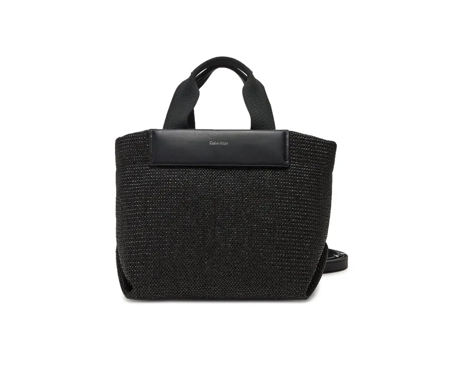 obrazek 1 Calvin Klein Torebka Ck Raffia Small Tote Crossbody K60K613026 Czarny