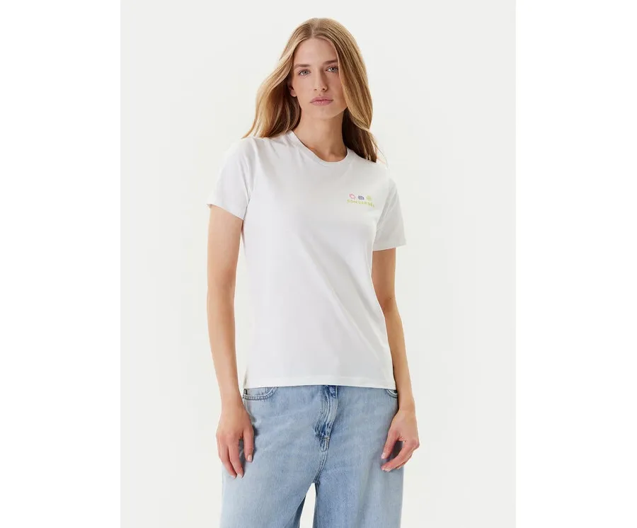 obrazek 1 Converse T-Shirt Sea 10027759-A01 Biały Regular Fit