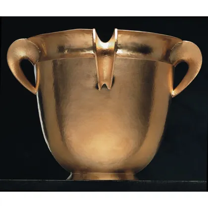 Picture Stylish champagne cooler made of gold-plated silver - Pampaloni