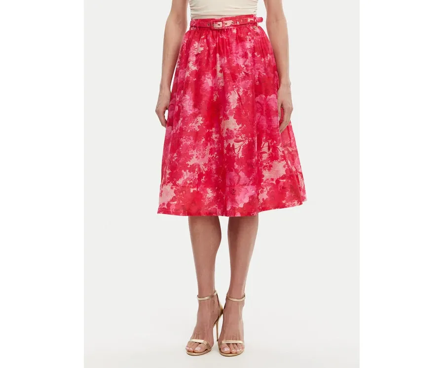 obrazek 1 Fracomina Spódnica trapezowa FR25SG2012W775U6 Różowy Flare Fit