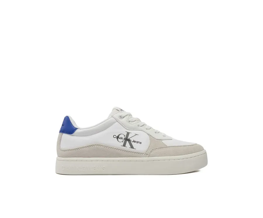 obrazek 1 Calvin Klein Jeans Sneakersy Classic Cupsole Low Mix Mtl YM0YM01033 Biały