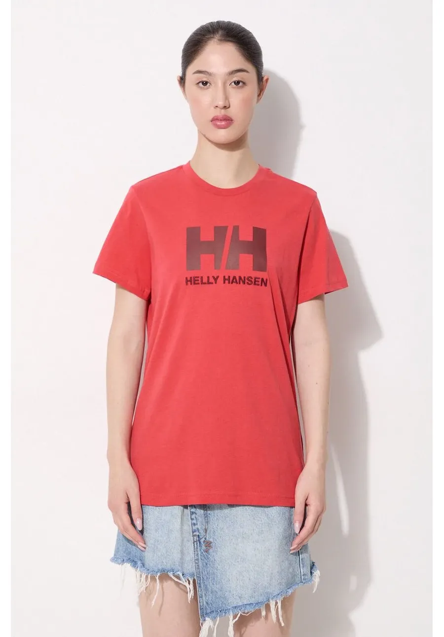 obrazek 1 Helly Hansen t-shirt bawełniany kolor czerwony 34112-001
