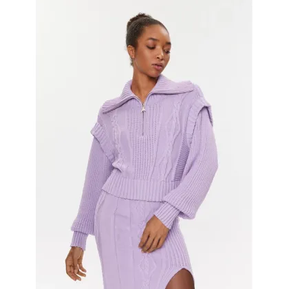 Zdjęcie Patrizia Pepe Sweter 2K0203/K140-M472 Fioletowy Regular Fit