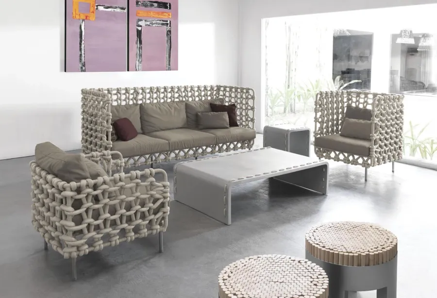 obrazek 4 Luksusowa sofa z wysokimi plecami do ogrodu lub salonu Kenneth Cobonpue