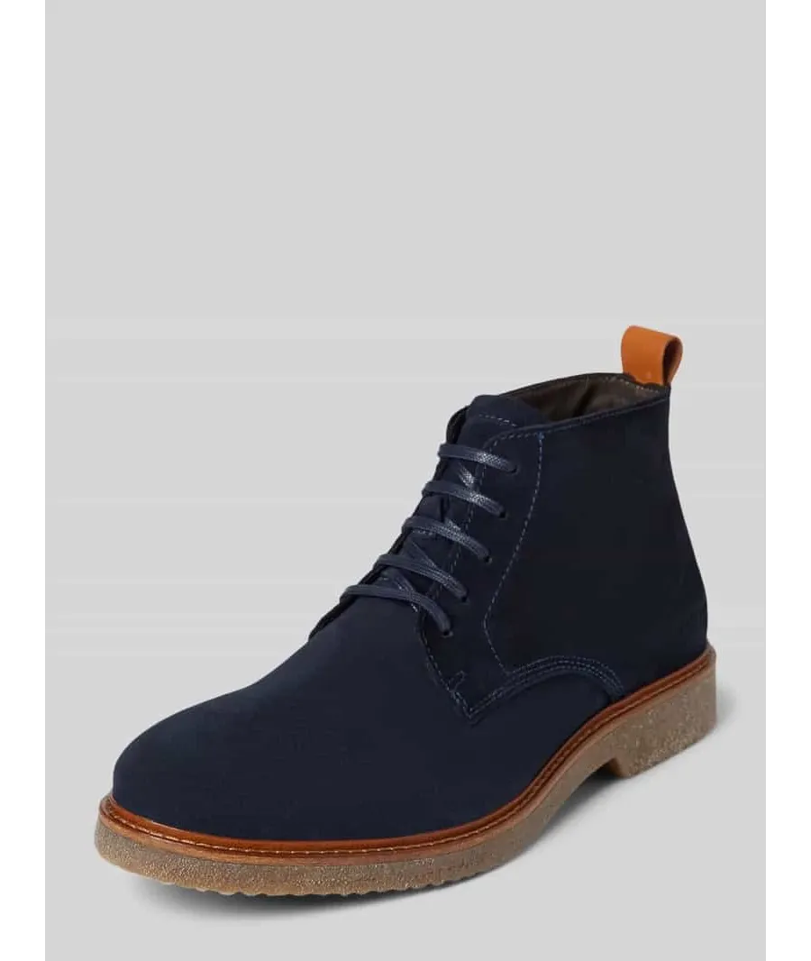 obrazek 1 Buty ze skóry welurowej model ‘LINUS’