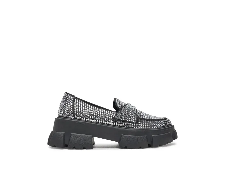 obrazek 1 Steve Madden Loafersy Trifecta_R SM11003506 Srebrny