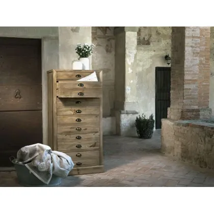 Zdjęcie Włoska stylowa komoda z drewna sosnowego - Guarnieri