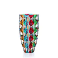 Zdjęcie Oryginalny włoski wazon ze szkła kryształowego (28 cm)