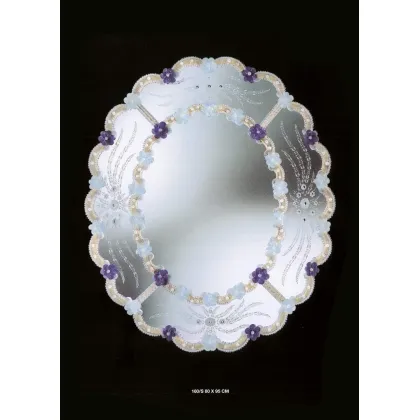 Zdjęcie Prestiżowe okrągłe lustro Murano z włoch