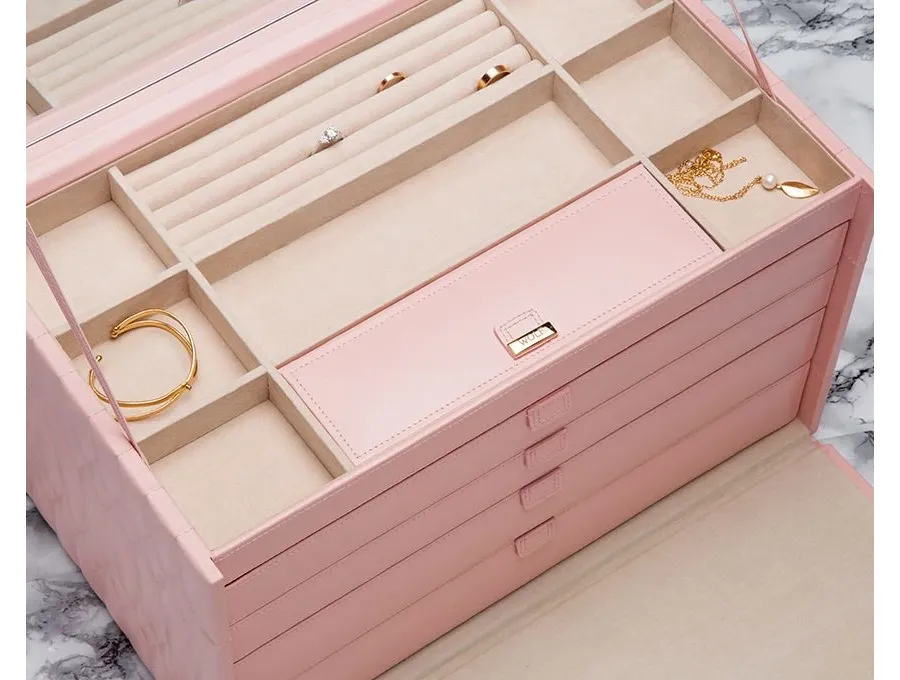 obrazek 5 Pudełko na biżuterię Caroline Extra Large Rose Quartz dla kobiet