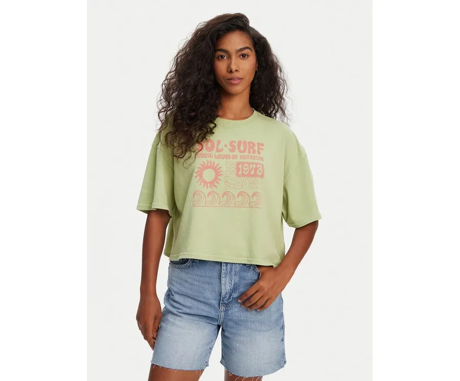 obrazek 1 Billabong T-Shirt Sol Surf EBJZT00428 Zielony Oversize