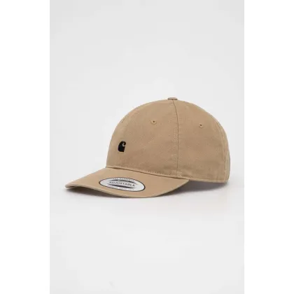 Zdjęcie Carhartt WIP czapka z daszkiem bawełniana Madison Logo Cap kolor beżowy gładka I023750.0DKXX