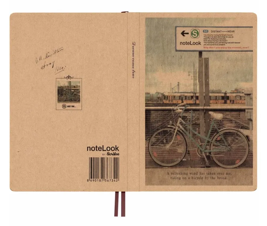 obrazek 4 Stylowy notes B6 z serii Kraft Bicycle