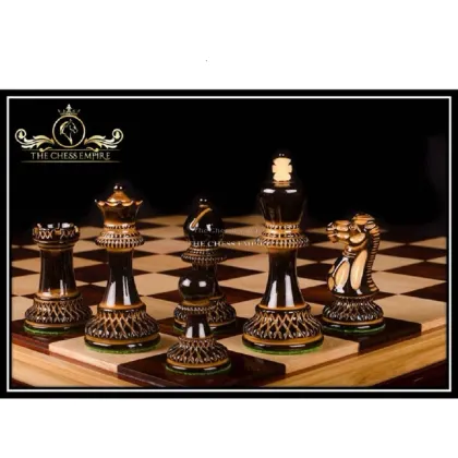 Zdjęcie Luksusowe figury szachowe z serii Parker Burnt - The Chess Empire