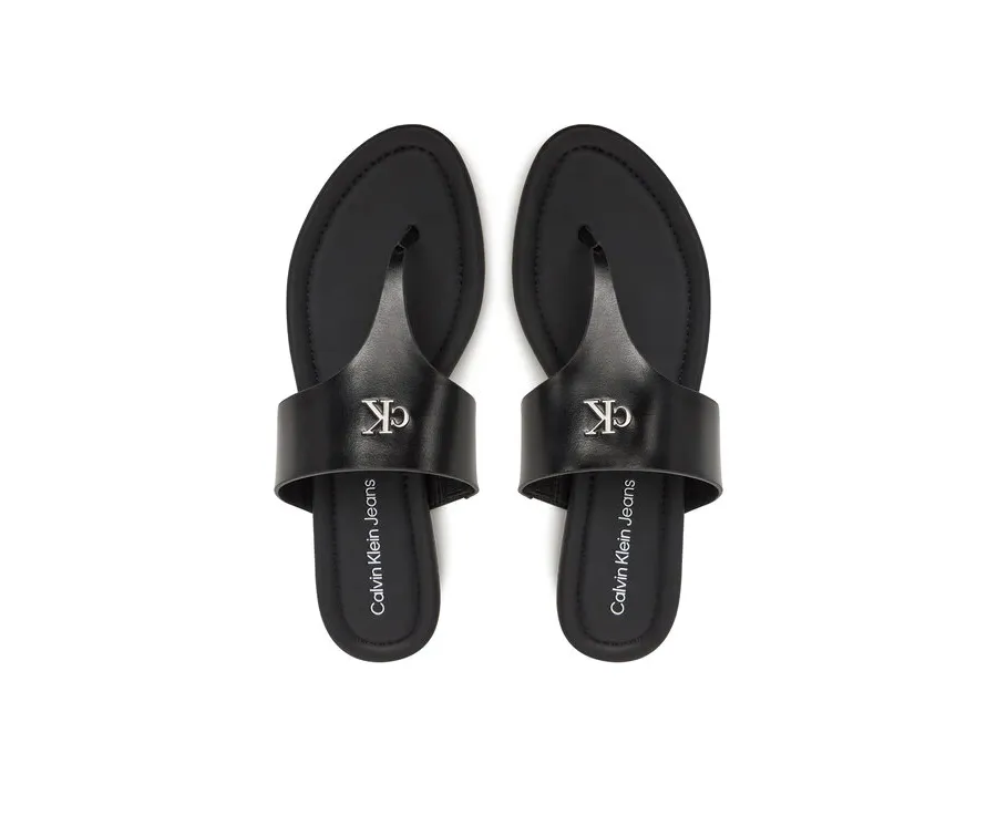 obrazek 1 Calvin Klein Jeans Japonki Flat Sandal Toepost Mg YW0YW01691 Czarny