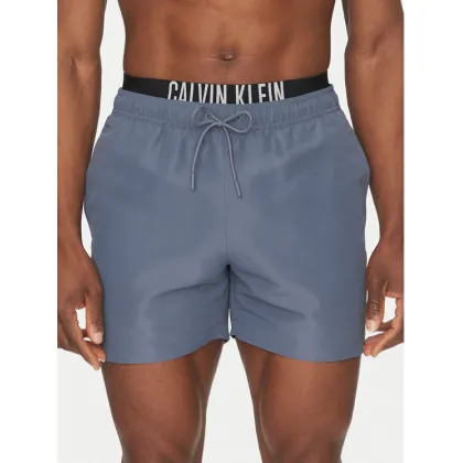 Zdjęcie Calvin Klein Swimwear Szorty kąpielowe KM0KM01093 Szary Regular Fit