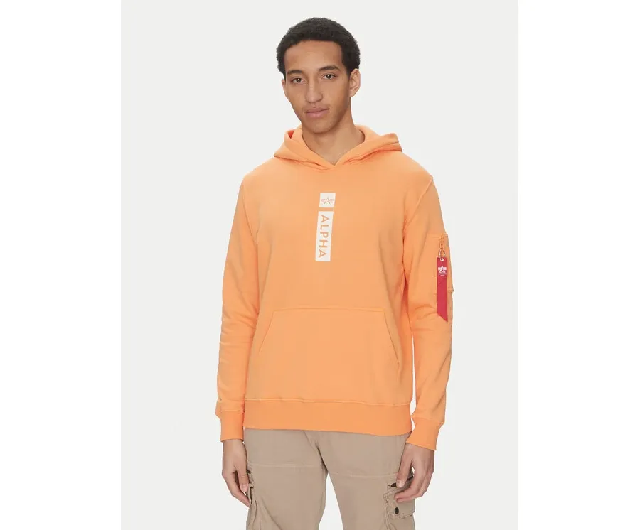 obrazek 1 Alpha Industries Bluza Puff Print 146338 Pomarańczowy Regular Fit