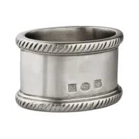 Picture A stylish napkin ring made of pewter