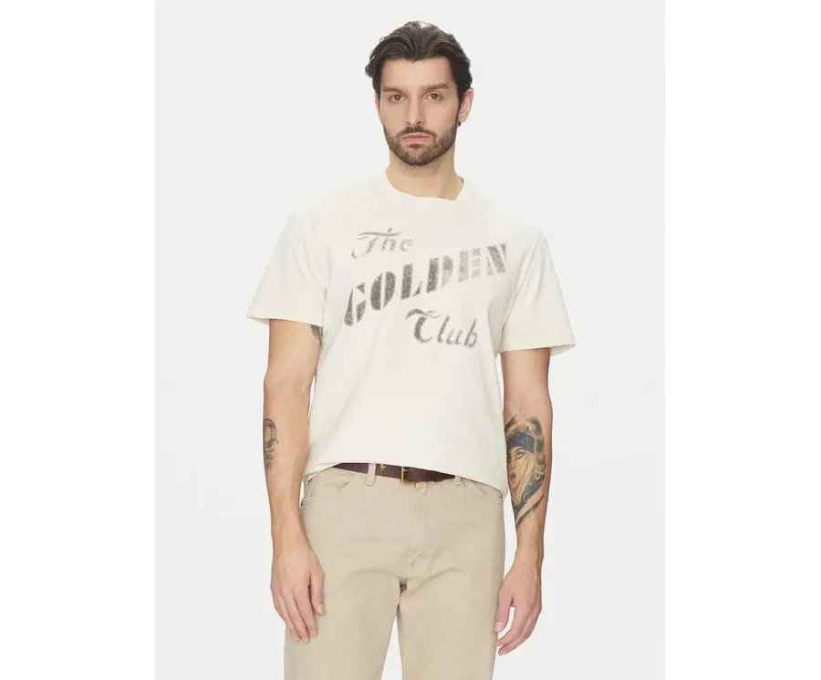 obrazek 1 GOLDEN GOOSE T-Shirt GMP01220.P001642 Écru Regular Fit