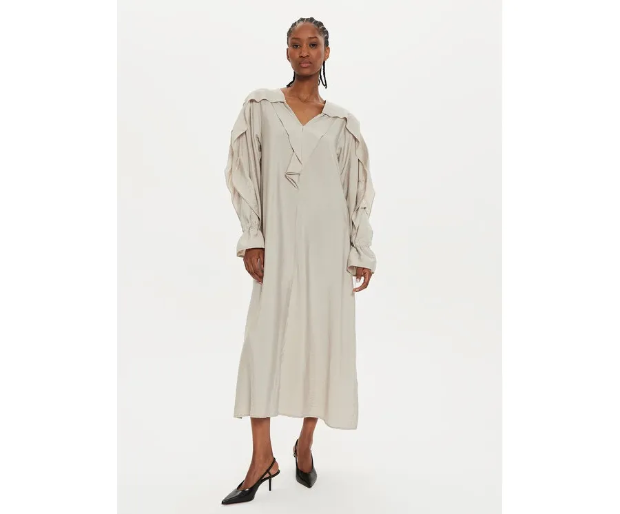 obrazek 1 Karen by Simonsen Sukienka koktajlowa Penelope 10105047 Beżowy Loose Fit