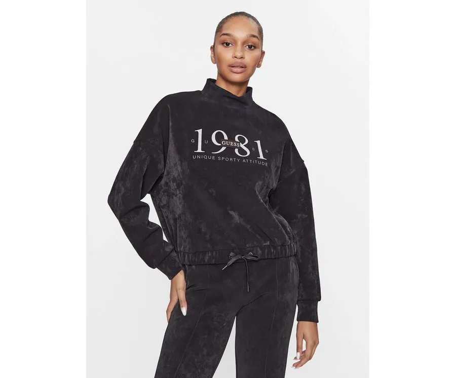 obrazek 1 Guess Bluza V3BQ00 KBC00 Czarny Regular Fit