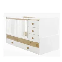 Picture Ergonomic baby cot with two chests of drawers - Cilek