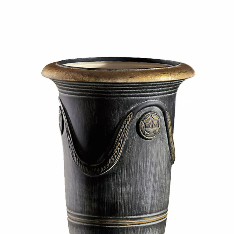 obrazek 3 Wysoki wazon z glazurowanej ceramiki H.48xL.32xD.Int.23 cm