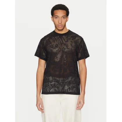 Zdjęcie Versace Jeans Couture T-Shirt 78GAH6R0 Czarny Regular Fit