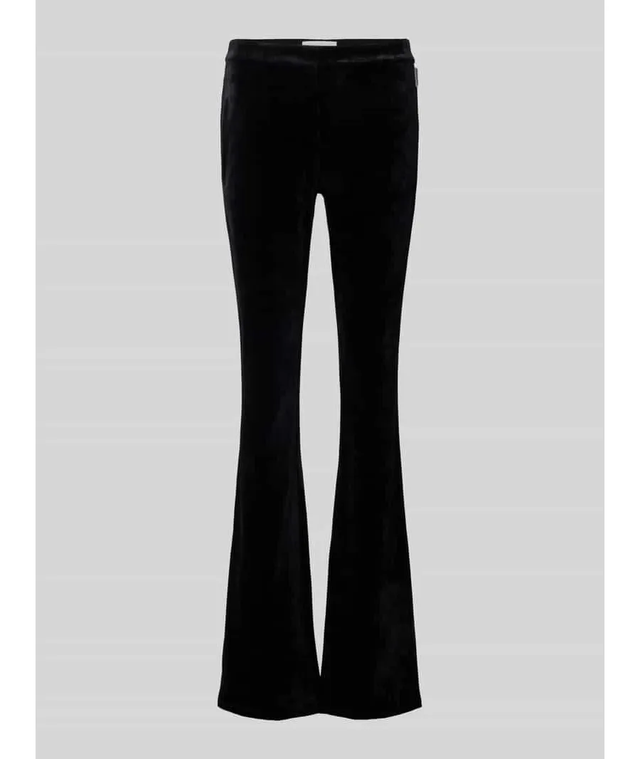 obrazek 1 Spodnie rozszerzane o kroju slim fit z detalem z logo model ‘RONJAAL’