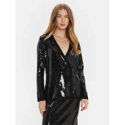 Zdjęcie TWINSET Marynarka 242TT3145 Czarny Straight Fit