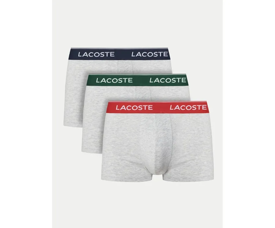 obrazek 1 Lacoste Komplet 3 par bokserek 5H1297 Szary