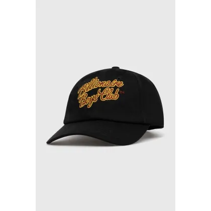 Zdjęcie Billionaire Boys Club czapka z daszkiem bawełniana Script Logo Embroidered kolor czarny z aplikacją B24144