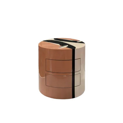 Zdjęcie Modernistyczny stolik nocny z dwiema szufladami