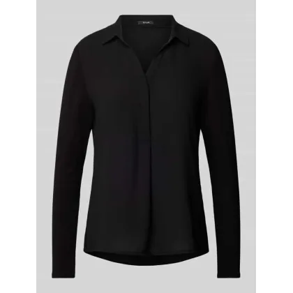 Zdjęcie Bluzka o kroju slim fit z wykładanym kołnierzem model ‘Frera’