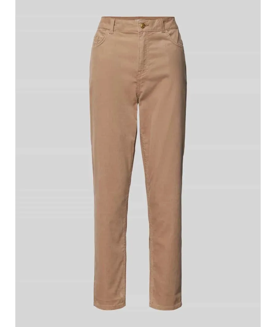 obrazek 1 Spodnie sztruksowe o kroju stretch slim fit z 5 kieszeniami