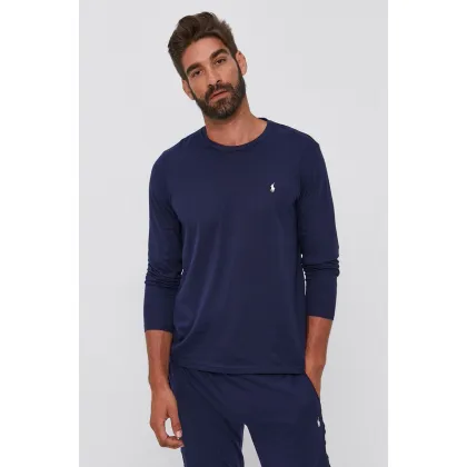 Zdjęcie Polo Ralph Lauren Longsleeve 714844759002 męski kolor granatowy gładki