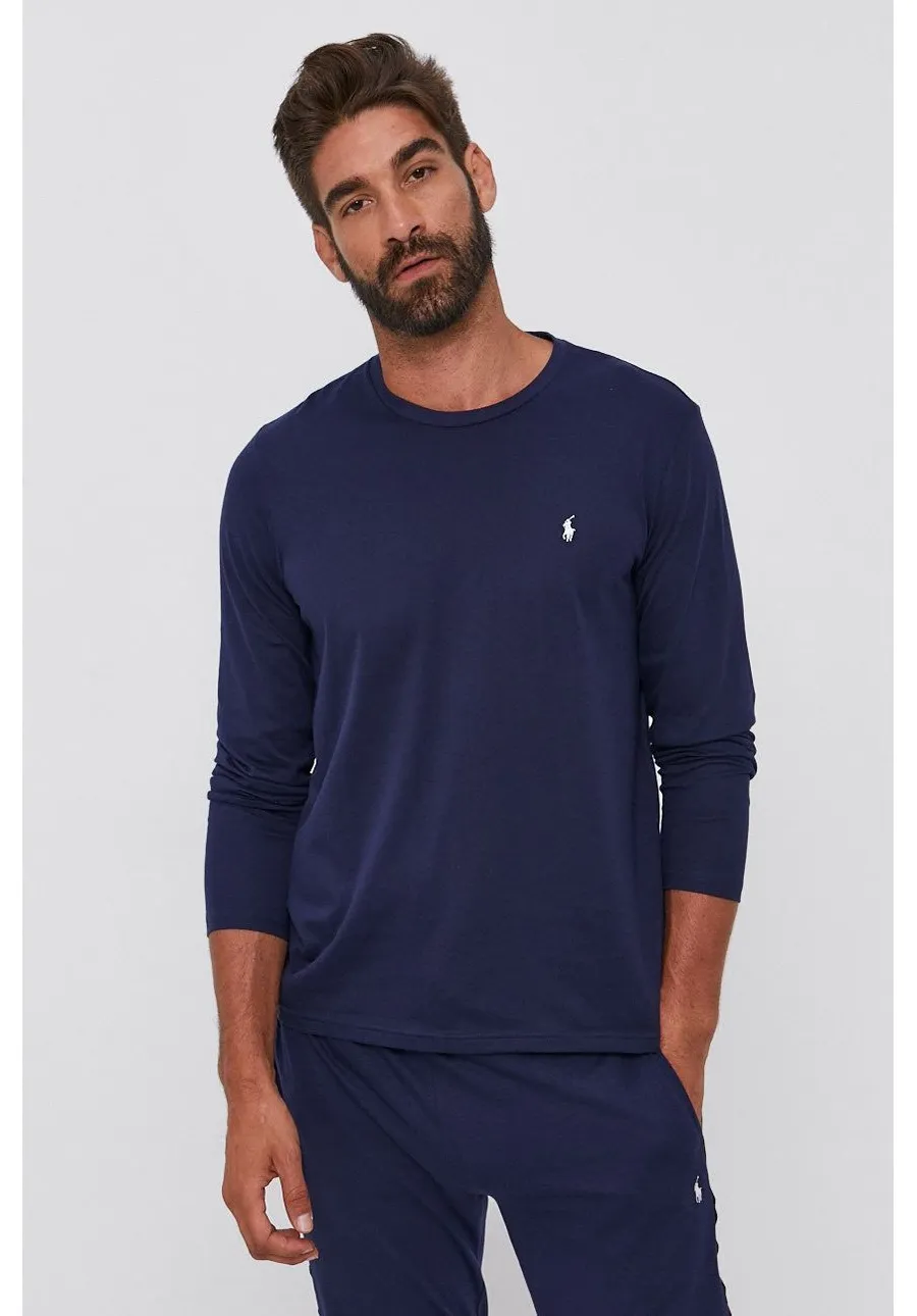 obrazek 1 Polo Ralph Lauren Longsleeve 714844759002 męski kolor granatowy gładki