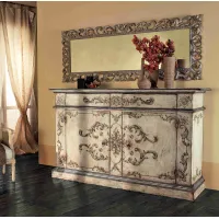 Zdjęcie Komoda ręcznie zdobiona wykonana z drewna - Interiors Italia