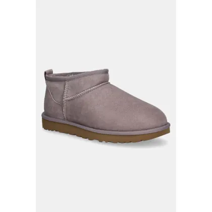 Zdjęcie UGG śniegowce zamszowe Classic Ultra Mini kolor fioletowy 1116109-SGRP