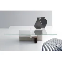 Picture Modern marble glass coffee table for an original interior - Kreoo